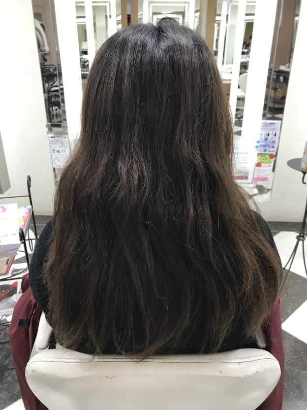 縮毛矯正トリートメント スタイル2の施術前